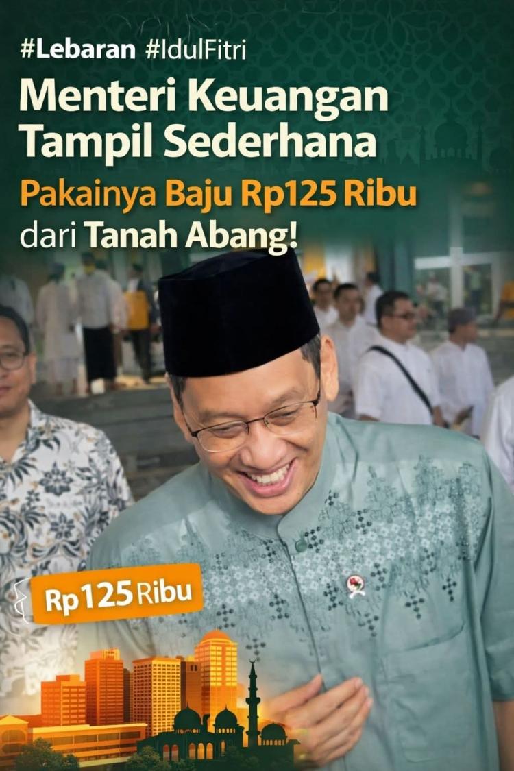 Menkeu Purbaya Rayakan Lebaran dengan Gaya Sederhana